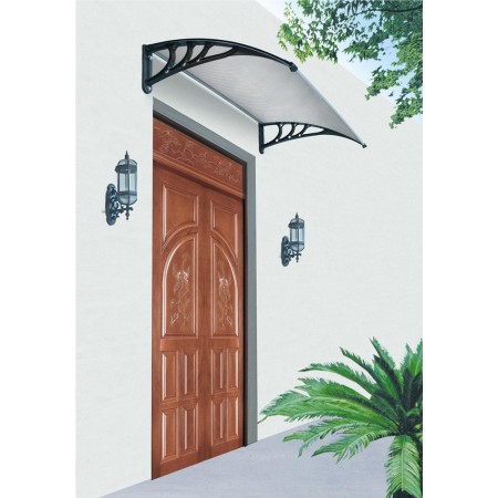 Pensilina Tettoia 100x80 Opaco in Policarbonato Compatto Copertura Trasparente