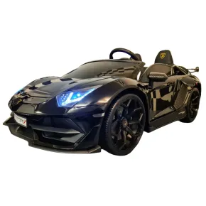 Macchina per Bambini Nero Lamborghini Aventador 2 Persone a Batteria