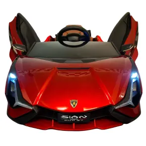 Macchina Elettrica per Bambini a Batteria Lamborghini Sian Rossa Auto Macchinina | BricoShop24 2
