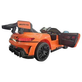 Auto Elettrica per Bambini Mercedes GT3 Arancione 12V con Telecomando 2