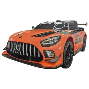 Auto Elettrica per Bambini Mercedes GT3 Arancione 12V con Telecomando