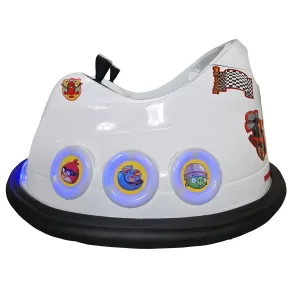 Autoscontro Elettrica Bambini Angry Birds 6V Bianco Paraurti in Gomma 2