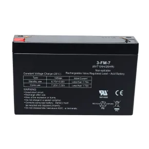 Batteria 6V 7Ah Ricambio Compatibile con Giochi Elettrici per Bambini
