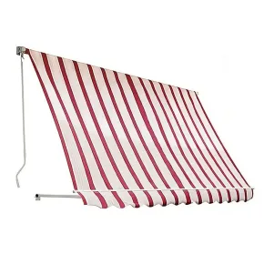 Tenda da Sole a Caduta 250x250 Riga Rossa con Bracci Senza Cassone