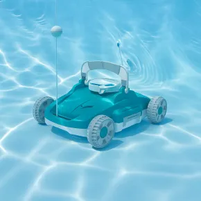 Robot per Piscina Cordless Ricaricabile Pulizia Automatica con Sensore 2