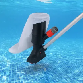 Scopa Aspirante per Piscina con Filtro Integrato e Manico 120 cm 2