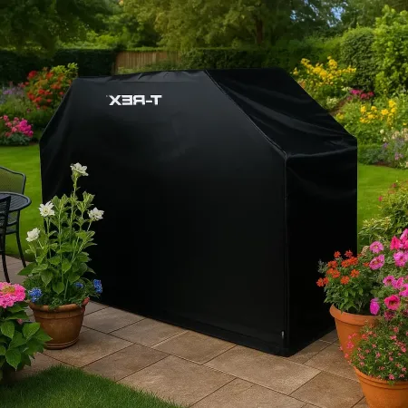 Copertura Barbecue Nero Traspirante Idrorepellente 143x63x103 cm