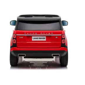 Auto Elettrica Bambini 4x4 Range Rover Rosso Display Touch Telecomando 2