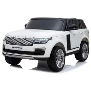 Auto Elettrica Bambini 12V Range Rover Bianco Telecomando Sospensioni