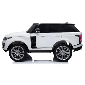 Auto Elettrica Bambini 12V Range Rover Bianco Telecomando Sospensioni 2