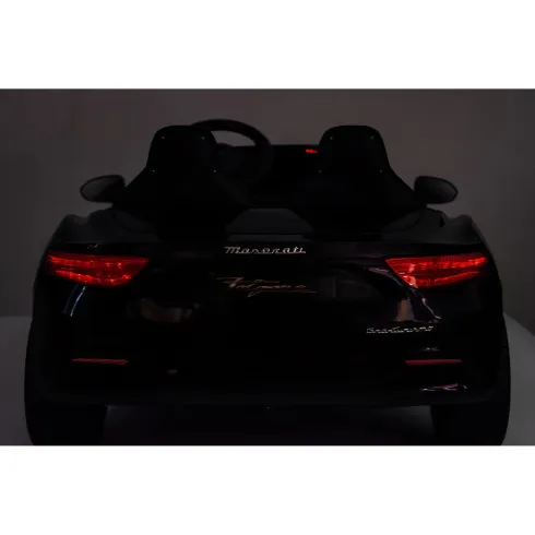 Auto Elettrica Bambini Maserati Folgore 2 Posti 12V Nero Doppio Motore