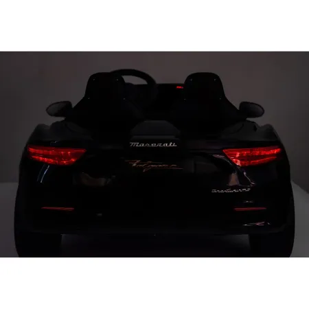 Auto Elettrica Bambini Maserati Folgore 2 Posti 12V Nero Doppio Motore