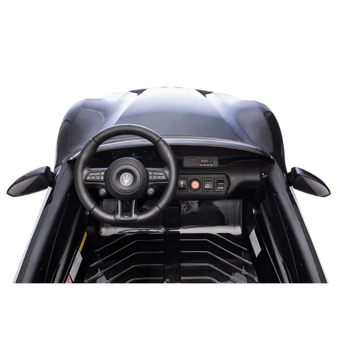 Auto Elettrica Bambini Maserati Folgore 2 Posti 12V Nero Doppio Motore