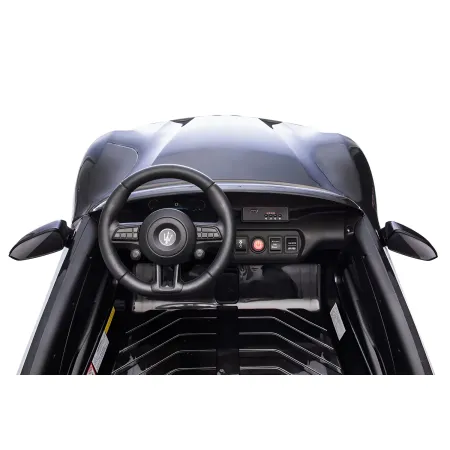 Auto Elettrica Bambini Maserati Folgore 2 Posti 12V Nero Doppio Motore