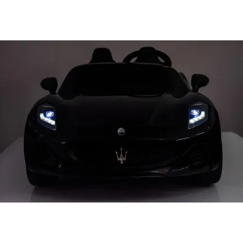 Auto Elettrica Bambini Maserati Folgore 2 Posti 12V Nero Doppio Motore