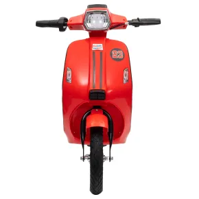 Moto Elettrica 24V per Bambini Rosso Doppia Batteria Waterproof 2