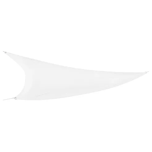 Vela Triangolare 5x5 m Bianco Idrorepellente Ombreggiante da Esterno