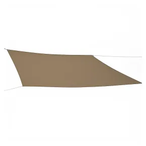 Tenda a Vela Quadrata 3x3 m Tortora Ombreggiante per Giardino e Terrazzo