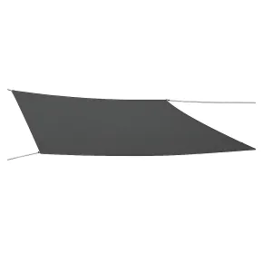 Tenda a Vela Quadrata 3x3 m Antracite Ombreggiante per Uso Esterno