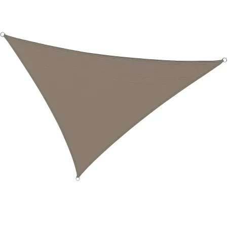 Vela Ombreggiante Triangolare Tortora 3,6x3,6x3,6 m Anelli in Acciaio