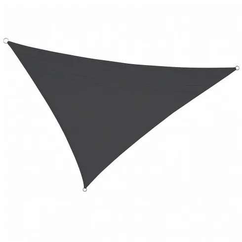 Vela Ombreggiante Triangolare Antracite 5x5x5 m Cucitura Rinforzata