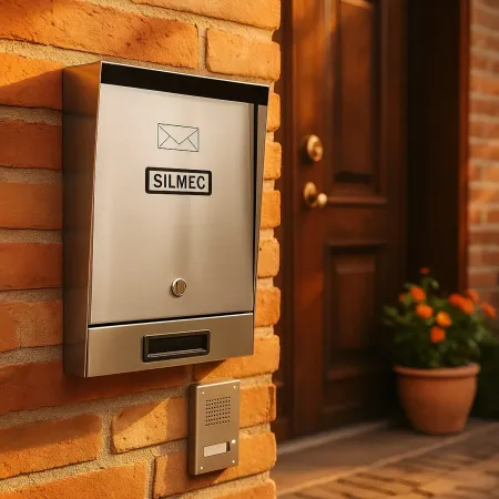 Cassetta Postale Inox con Tetto Apribile e Imbocco Frontale per Esterno