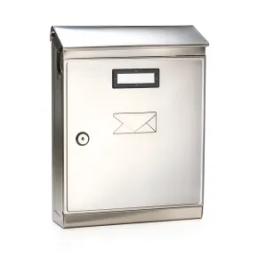 Cassetta Lettere Inox Esterno Tetto Apribile Frontale Multifunzione