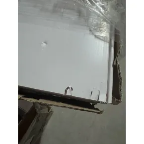 Outlet Porta a Soffietto 83x214 cm PVC Bianco Maniglia ABS Riducibile 2