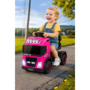 Small Truck Elettrico Macchina per Bambini Rosa a Batteria 6 V con Suoni 2