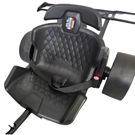 Triciclo Elettrico Bambini 24V Nero 3 Ruote 2 Motori Luci LED