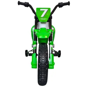 Scooter Motorino Elettrico per Bambini a Batteria 12 Volt Verde Moto da Cross | BricoShop24 2