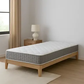 Materasso 1 Piazza e Mezza 120x190x25 Memory Foam Bordo Grigio 2