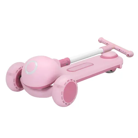 Monopattino per Bambini a 3 Ruote Luminose Manubrio Ergonomico Rosa