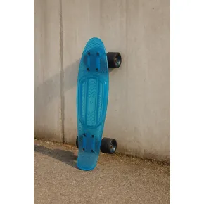 Skateboard Trasparente 57 cm Ruote Grandi da Esterno Verde o Celeste 2
