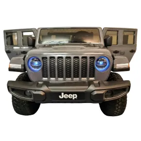 Macchina Elettrica Bambini 12V Jeep Gladiator Telecomandata 2 Posti Verde 2