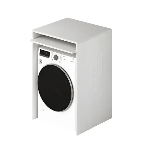 Colonna Copri Lavatrice Asciugatrice Salvaspazio 71x65x210 cm Bianco Frassinato