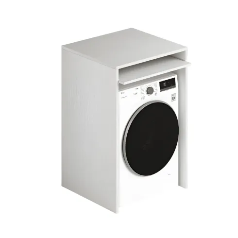 Colonna Copri Lavatrice Asciugatrice Salvaspazio 71x65x210 cm Bianco Frassinato