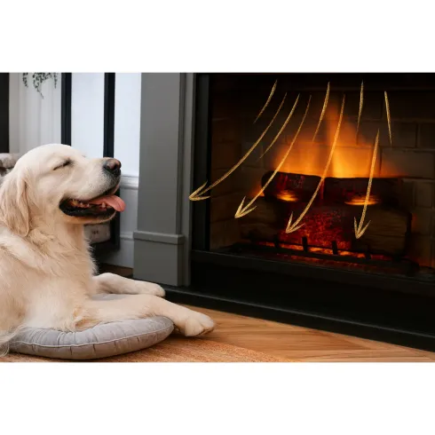 Camino Elettrico Tagu Frode PowerFlame2 Grigio 1600W