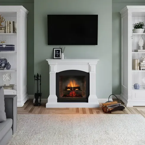 Camino Elettrico Tagu Magna PowerFlame2 1600w Bianco