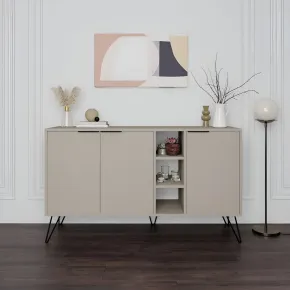 Madia Moderna 3 Ante da Soggiorno Credenza con Vani Cashmere 2