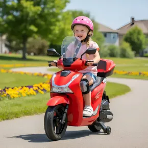 Moto Elettrica per Bambini 12V Scooter Rosso Honda SH125 2