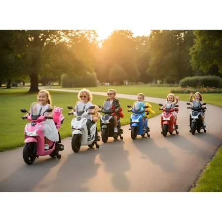 Moto Elettrica per Bambini 12V Scooter Rosa Honda SH125