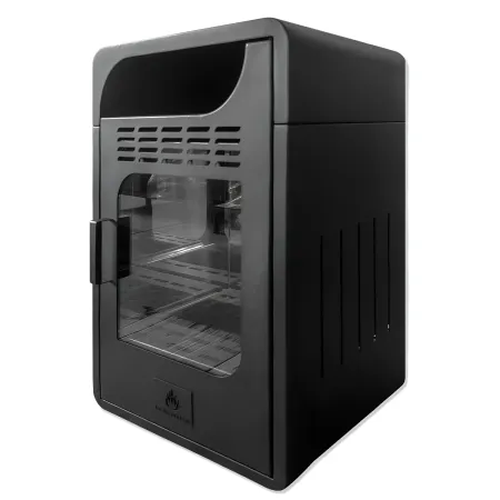 Stufa a Bioetanolo Ventilata 3 kW a Pavimento Bruciatore 1,5 lt Nero