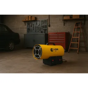 Generatore Aria Calda 30kW Portatile Gas Propano Combustione Diretta 2