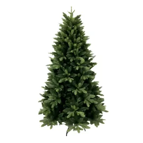 Albero di Natale Effetto Realistico Verde Altezza 180 cm in PVC PE