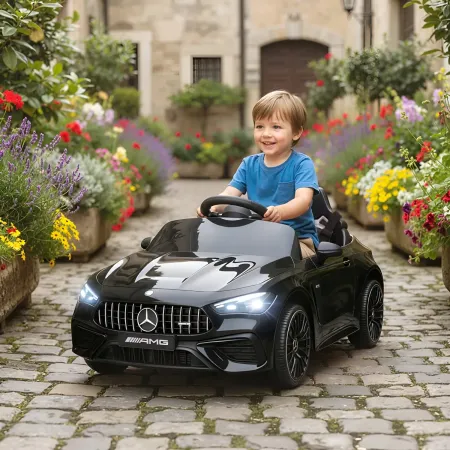 Macchina Elettrica per Bambini 12V Maserati Folgore Nero Telecomando