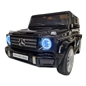 Auto Elettrica per Bambini Mercedes G500 12V Nero Sedile in Pelle