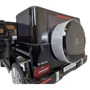 Auto Elettrica per Bambini Mercedes G500 12V Nero Sedile in Pelle 2