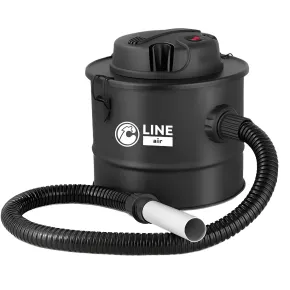 Bidone Aspiracenere 800W 15L Metallo Filtro HEPA Nero Barbecue Camini