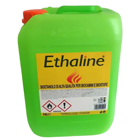 8 Taniche Bioetanolo Naturale 10L Combustibile Ecologico per Biocamini